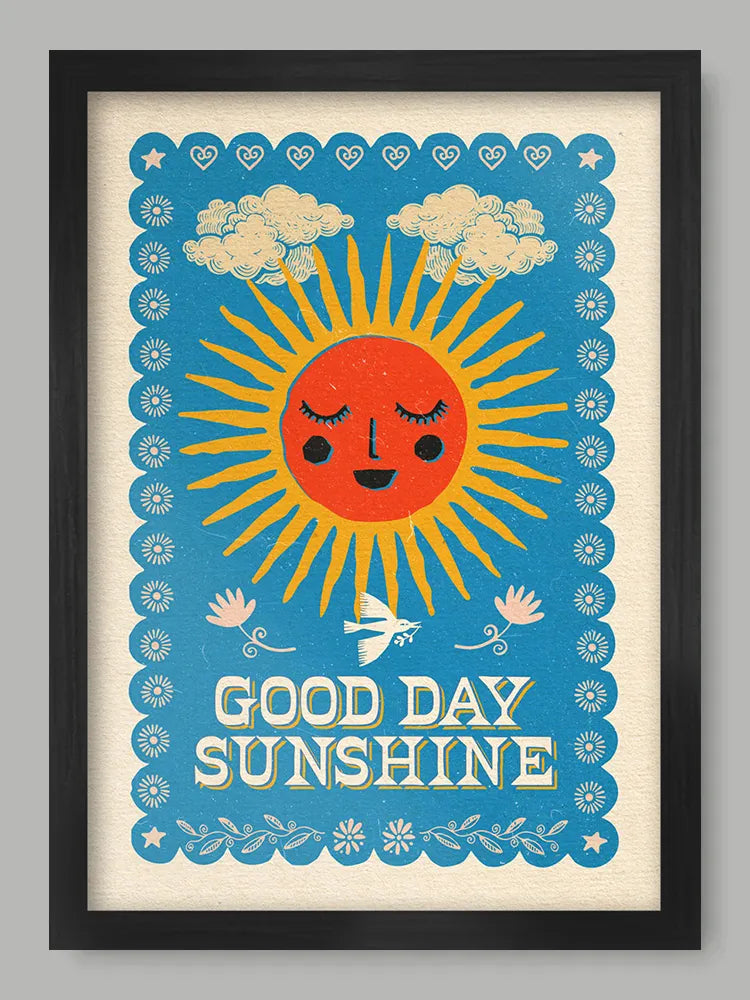 Good Day Sunshine - Music Poster print