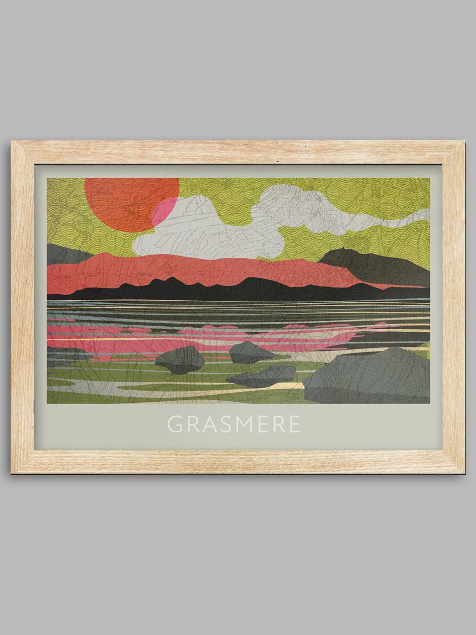 Grasmere the lake - Lake District Poster Print