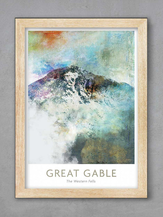 Great Gable - Abstract poster print
