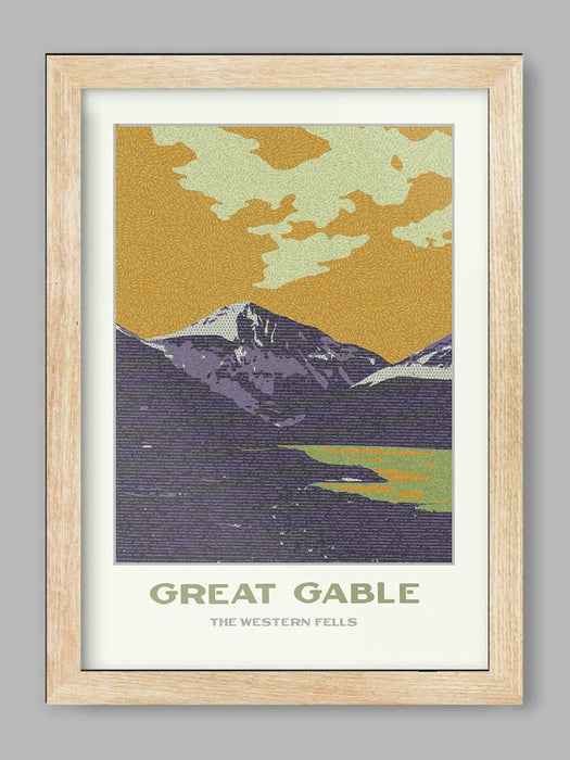Great Gable - The Western Fells - Lakes poster print