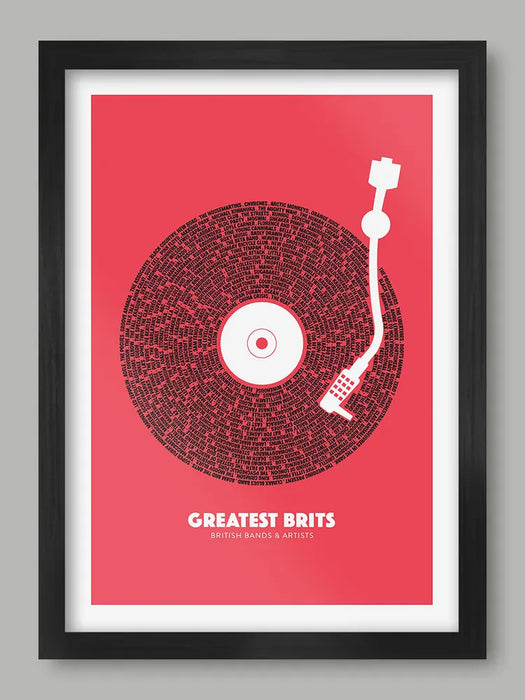 Greatest Brits - Music Poster Print
