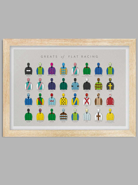 Greats of The Flats Racing Poster print