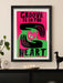 Groove Is In The Heart - music Poster print. Abstract minimalist design. Dee-Liteful!
