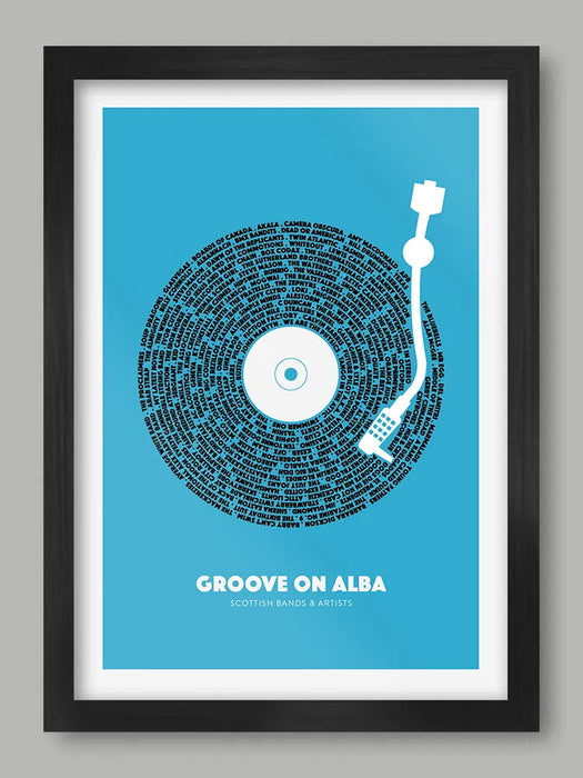 Groove on Alba - Music Poster Print