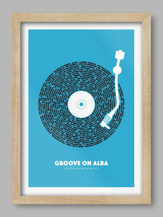 Groove on Alba - Music Poster Print