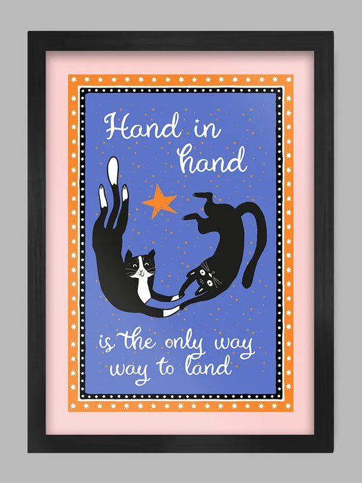 Hand in Hand - Poster print - If you know your Cure, you know!