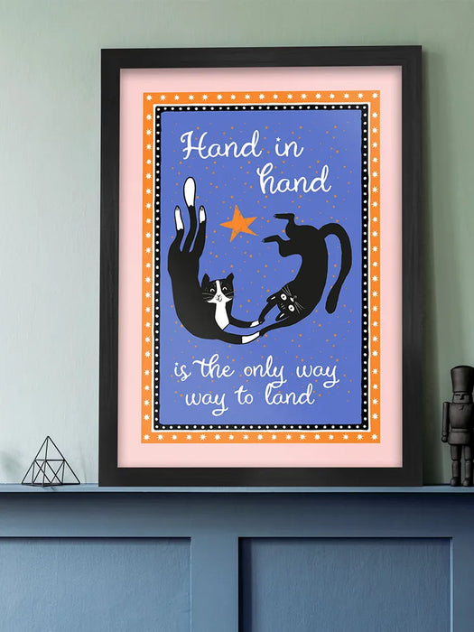 Hand in Hand - Poster print - If you know your Cure, you know!