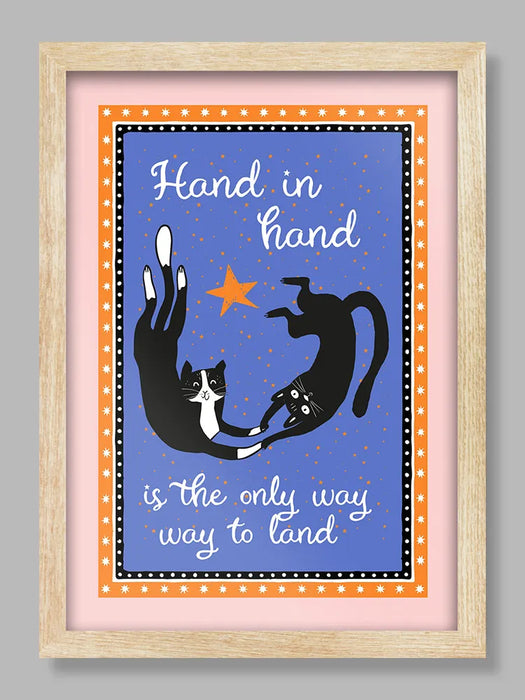 Hand in Hand - Poster print - If you know your Cure, you know!
