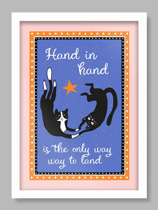 Hand in Hand - Poster print - If you know your Cure, you know!