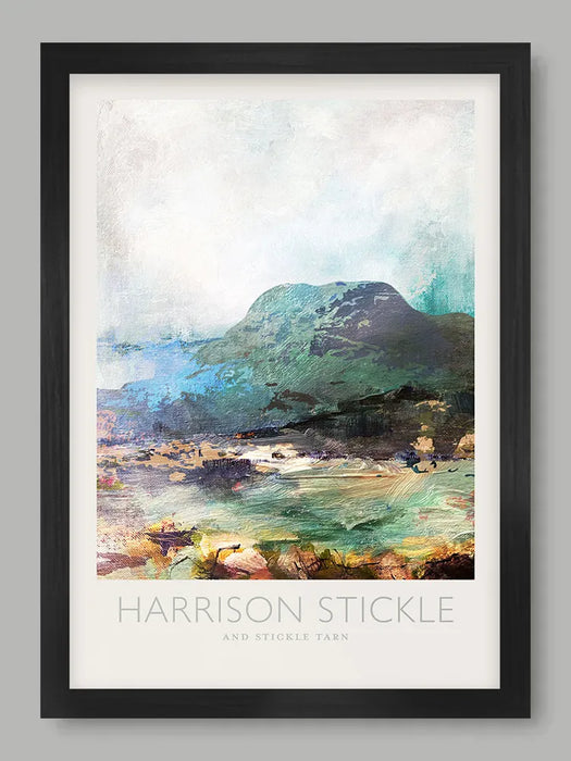 Harrison Stickle and Stickle Tarn  - Lake District Poster Print