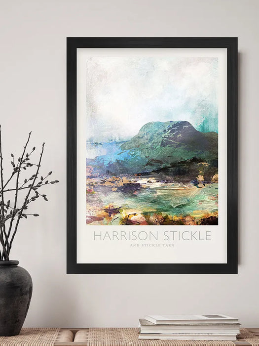 Harrison Stickle and Stickle Tarn  - Lake District Poster Print