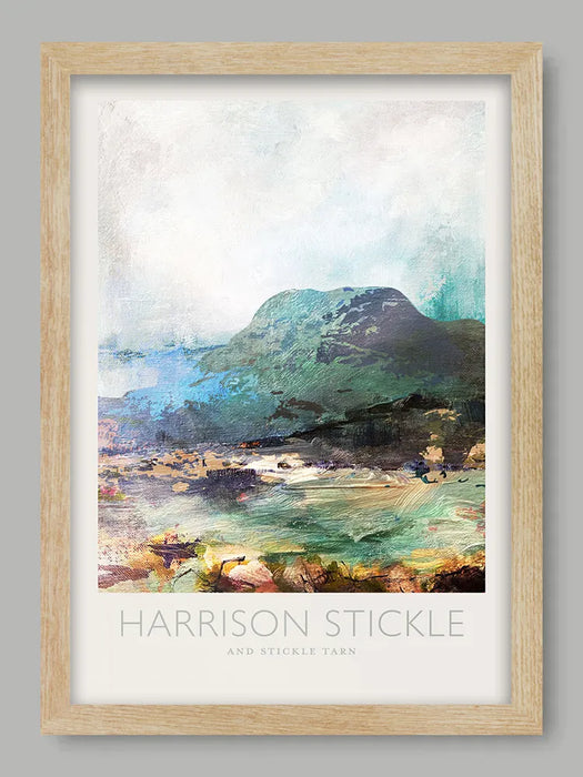 Harrison Stickle and Stickle Tarn  - Lake District Poster Print