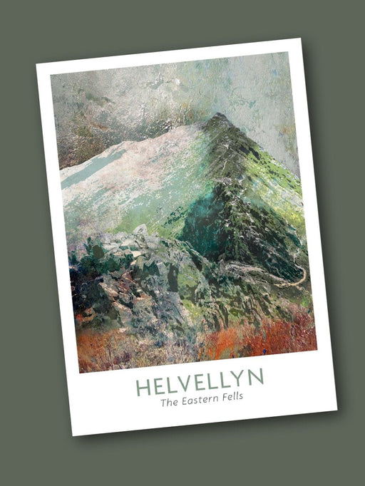 Helvellyn Abstract - Blank Greeting Card card The Northern Line 