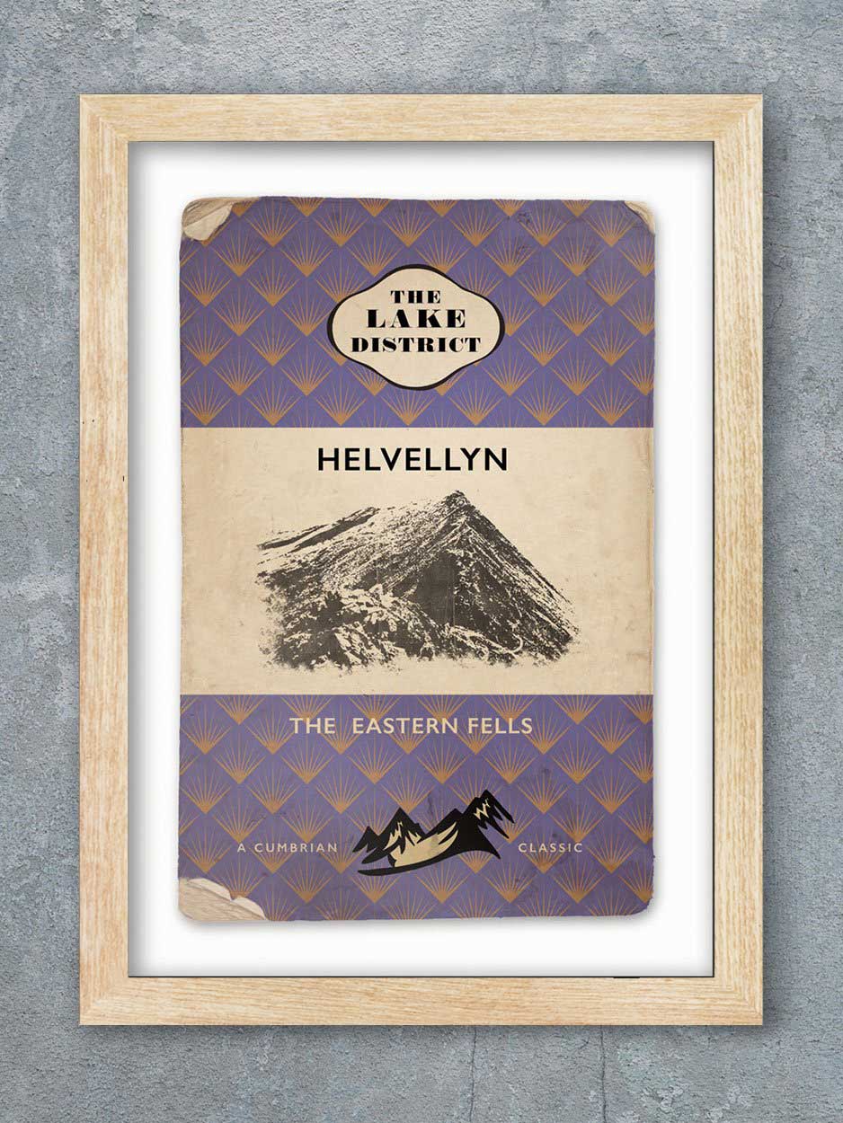Helvellyn Vintage Style Poster print