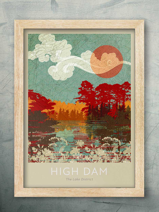 High Dam - Lake District Poster print