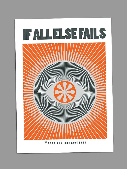 if all else fails card