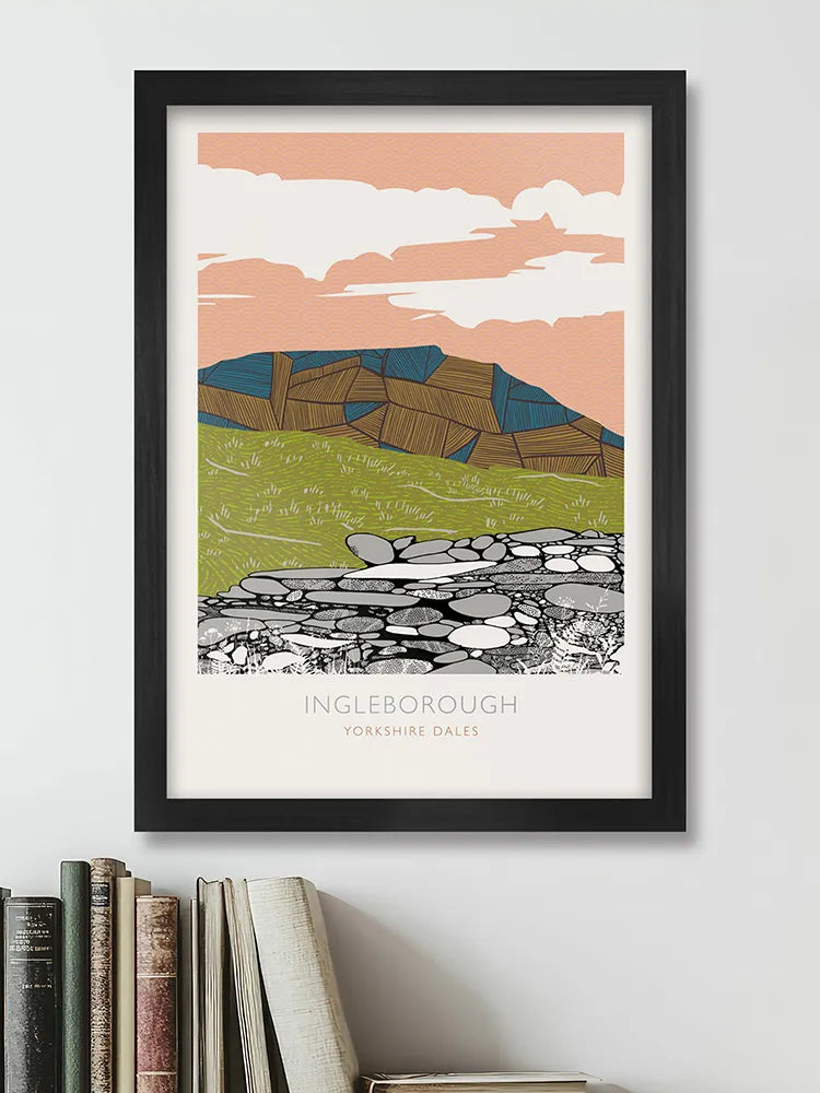 Ingleborough - Yorkshire Dales Print. Part of the Yorkshire 3 Peaks range.