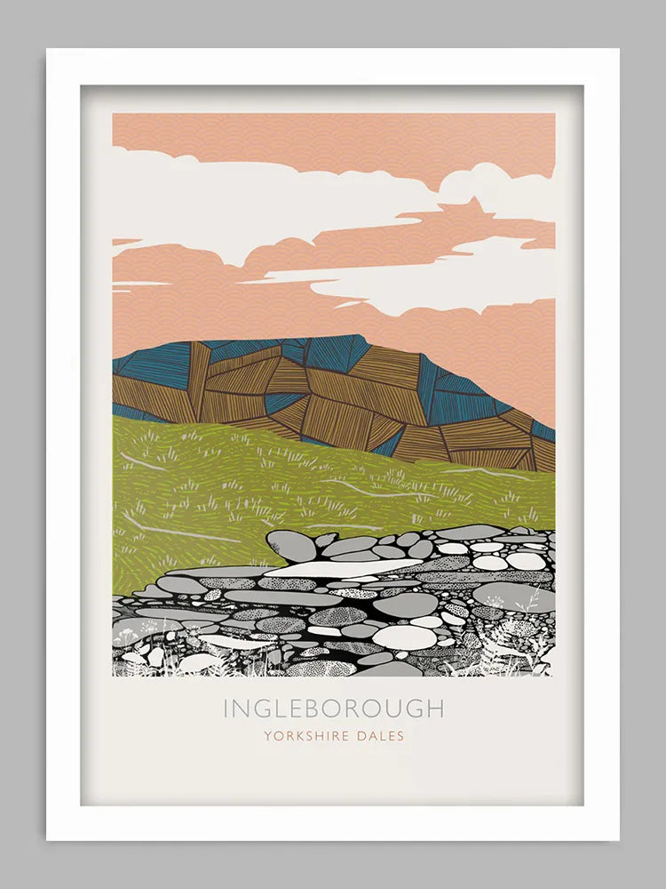 Ingleborough - Yorkshire Dales Print. Part of the Yorkshire 3 Peaks range.