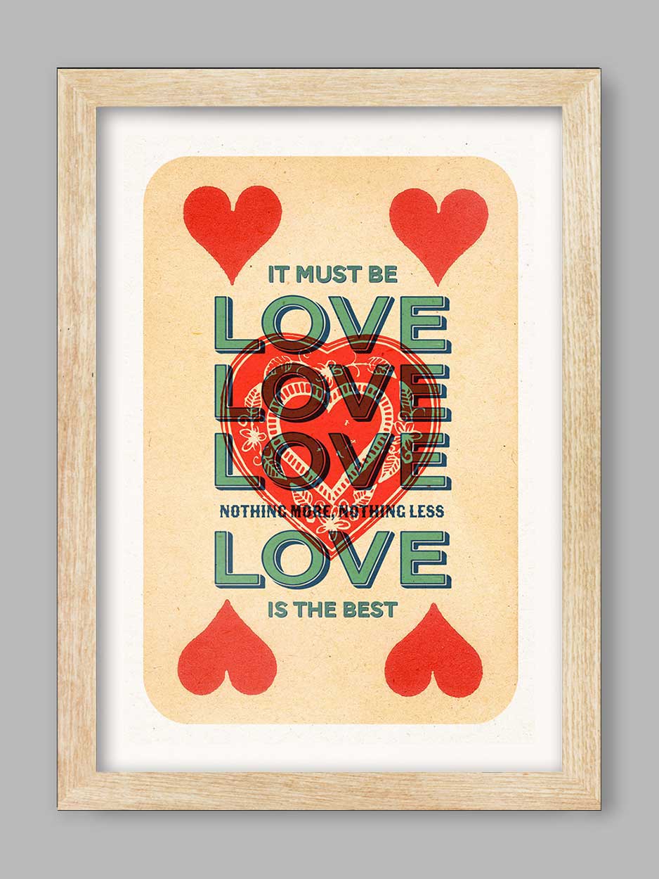 It Must Be Love Music Print