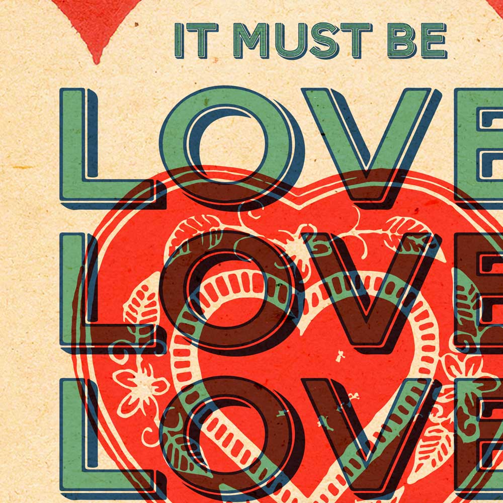 Love inspired poster. It Must Be Love
