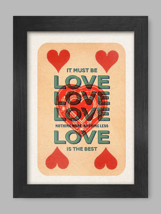 It Must Be Love Music Print. Love theme poster