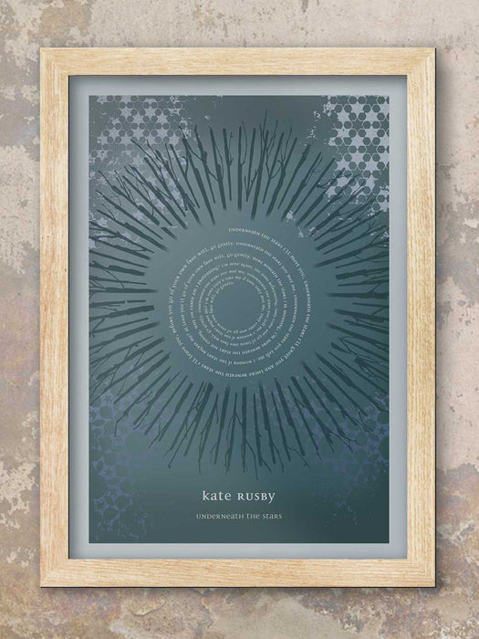 Kate Rusby - Underneath the Stars (Stone Blue) Poster print