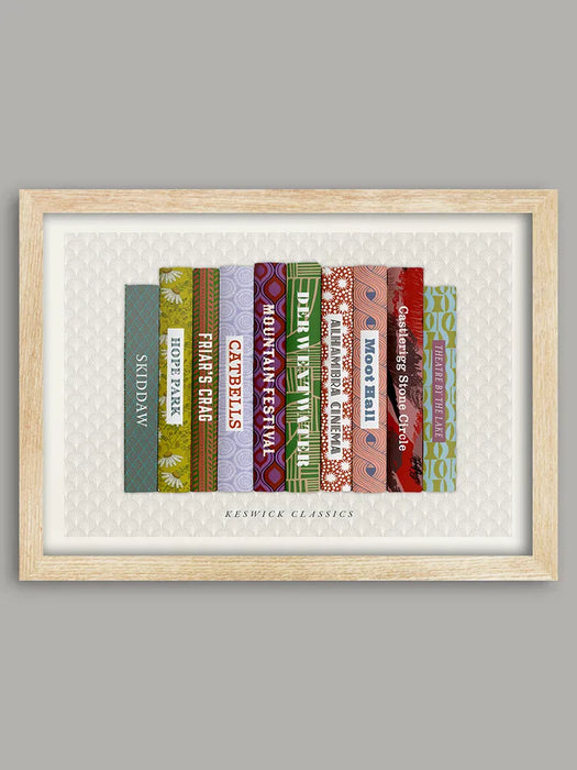 Our Keswick Classics bookstack design celebrate special landmarks and places in this bustling Lake District town.