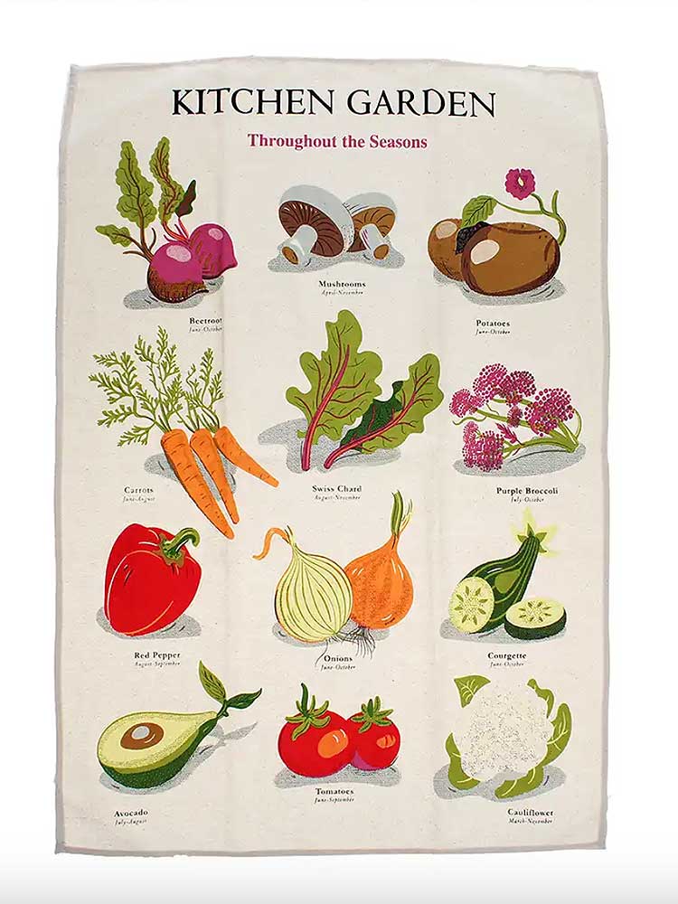 Kitchen Garden Tea Towel classic homeware REX 