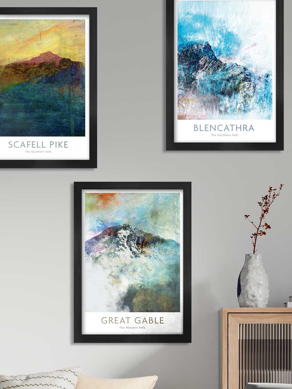 Lake District Abstract Fells Posters - Print Bundle Posters TNL 