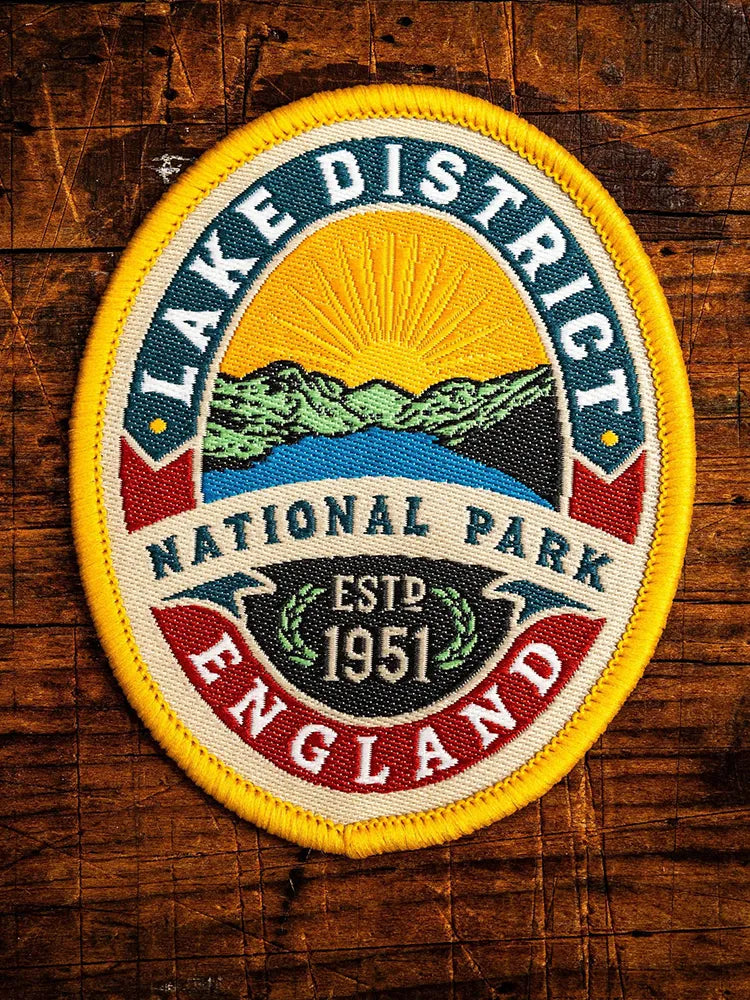 lake district iron on patch