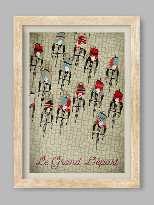 Le Grand Départ - Cycling Poster print