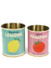 lemons and tomatoes tins