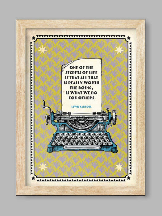 Lewis Carroll Literary Quote Print