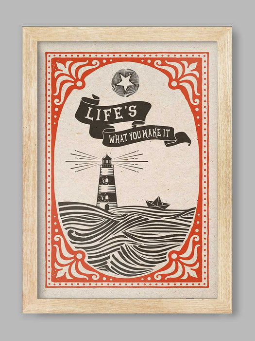 Life's What You Make It - Music Poster Print.