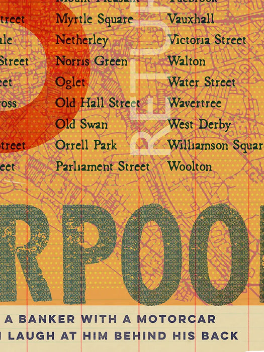 Liverpool Ticket To Ride - Poster Print