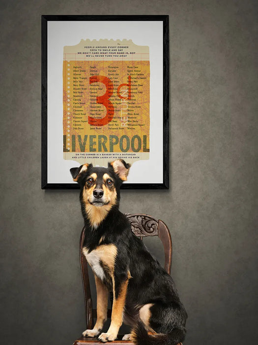 Liverpool Ticket To Ride - Poster Print