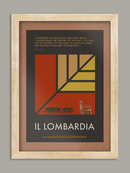 Lombardia Cycling Poster Print - The Monuments