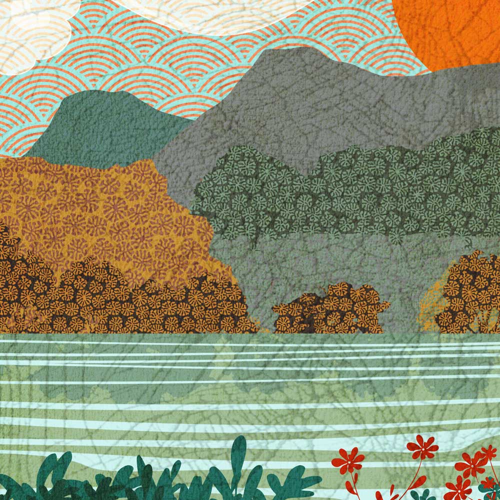 Loughrigg Tarn poster print