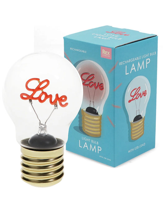 Love Light Up - Light Bulb Lamp