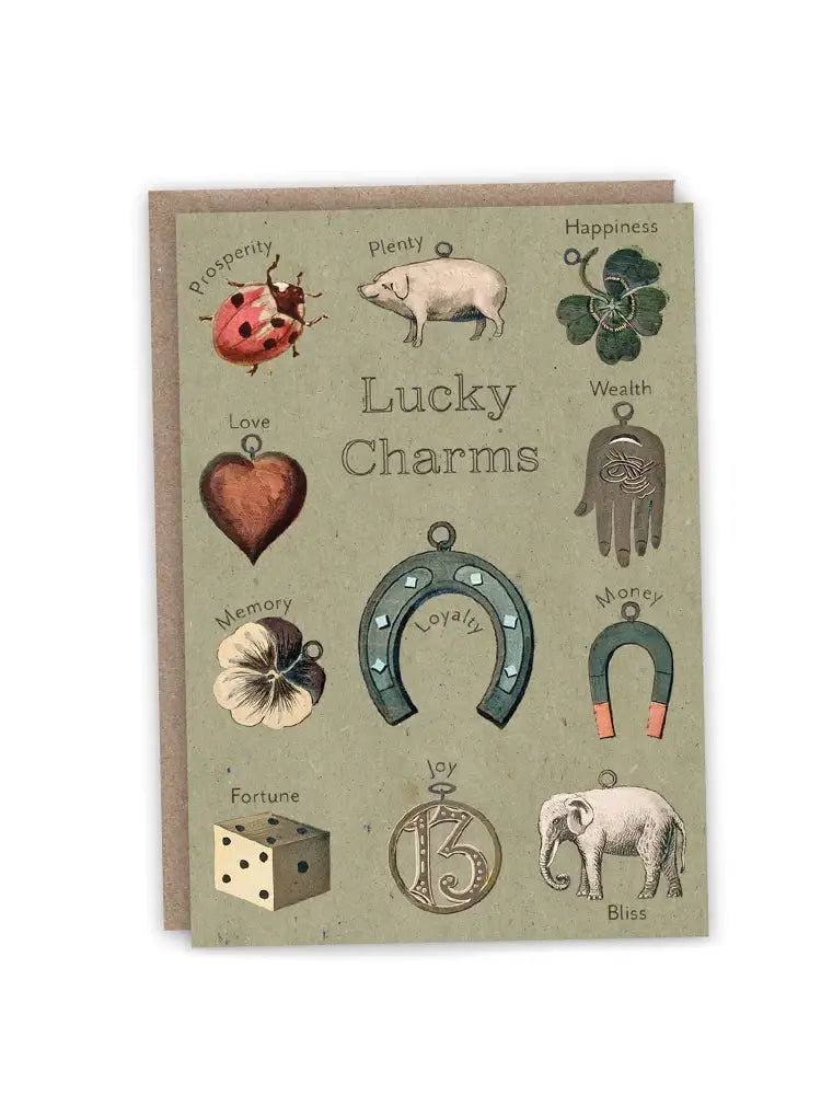 Lucky Charms - Blank Greeting Card