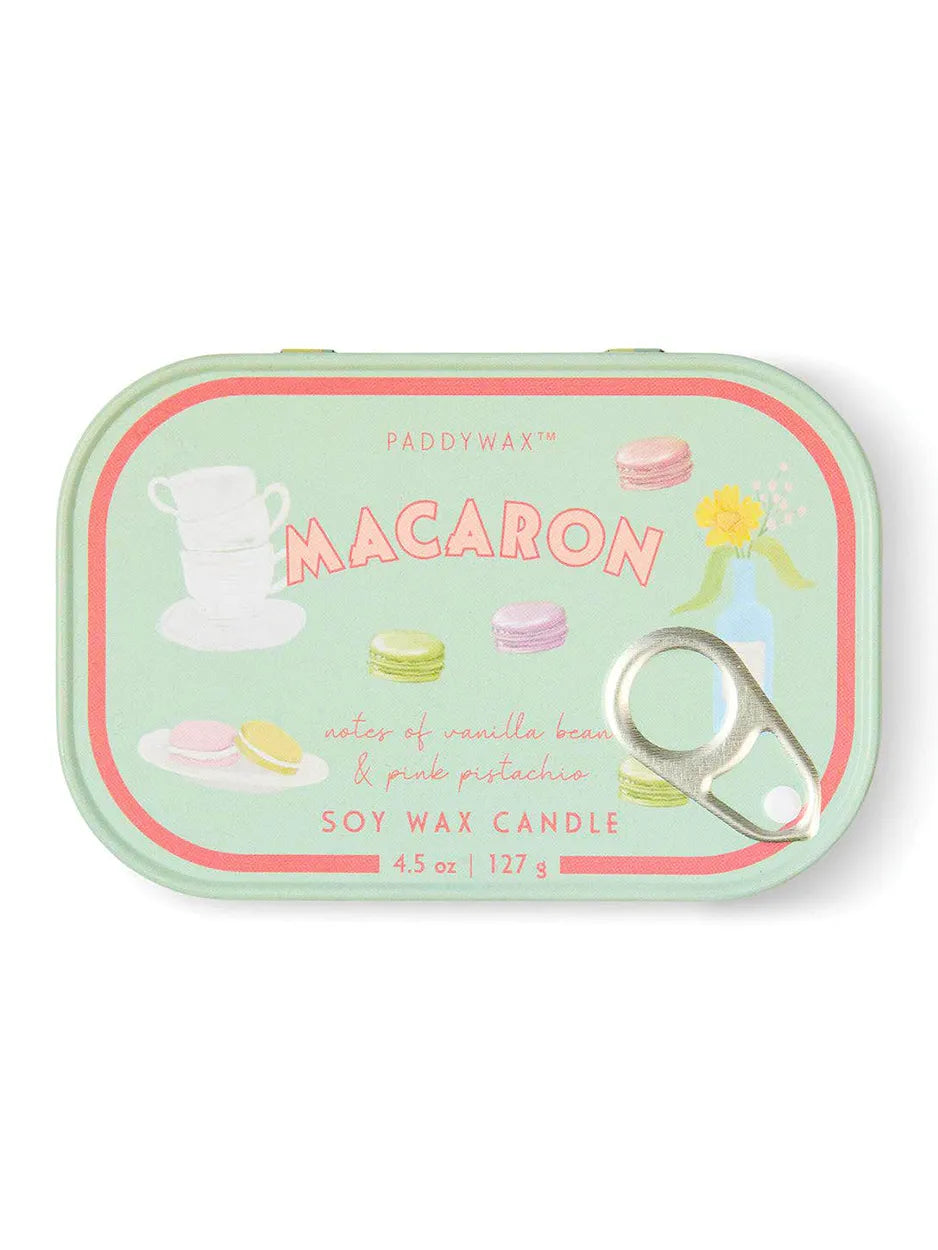 &nbsp;A 4.5 oz tin candle with hand illustrated artwork offering a cozy glow with its two wicks, and a comforting scent.
