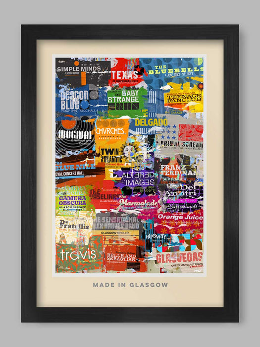 Made in Glasgow music poster print