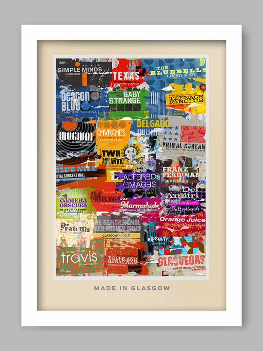 Made in Glasgow music poster print