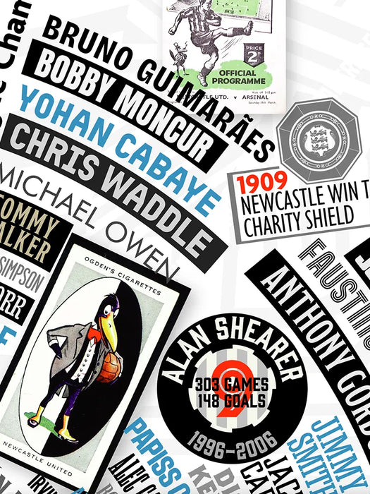 Magpies Wheel of Fame Poster Print