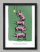 Many Hams Make Light Work - Poster print is a Play on a Proverb print. Pigs ain't stupid.