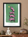 Many Hams Make Light Work - Poster print is a Play on a Proverb print. Pigs ain't stupid.