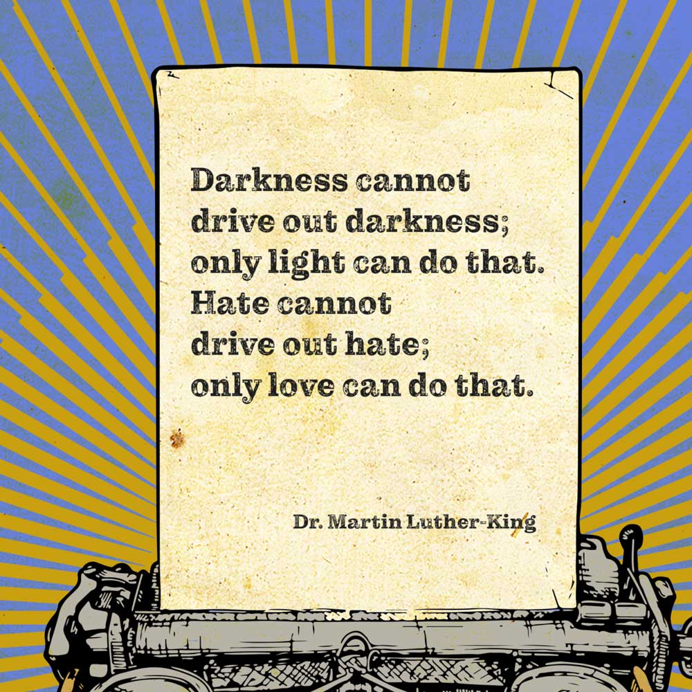 Martin Luther king quote poster