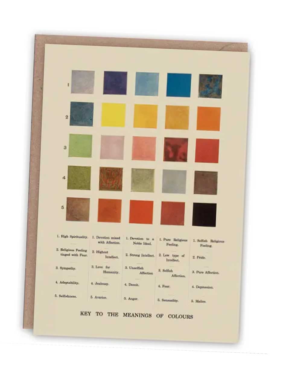 meaning of colours card