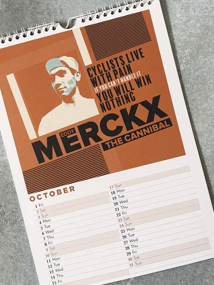 Eddie merckx calendar page