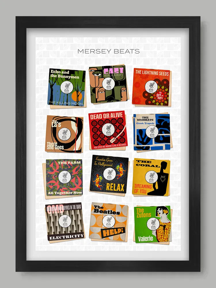 Mersey Beats - Music Poster Print